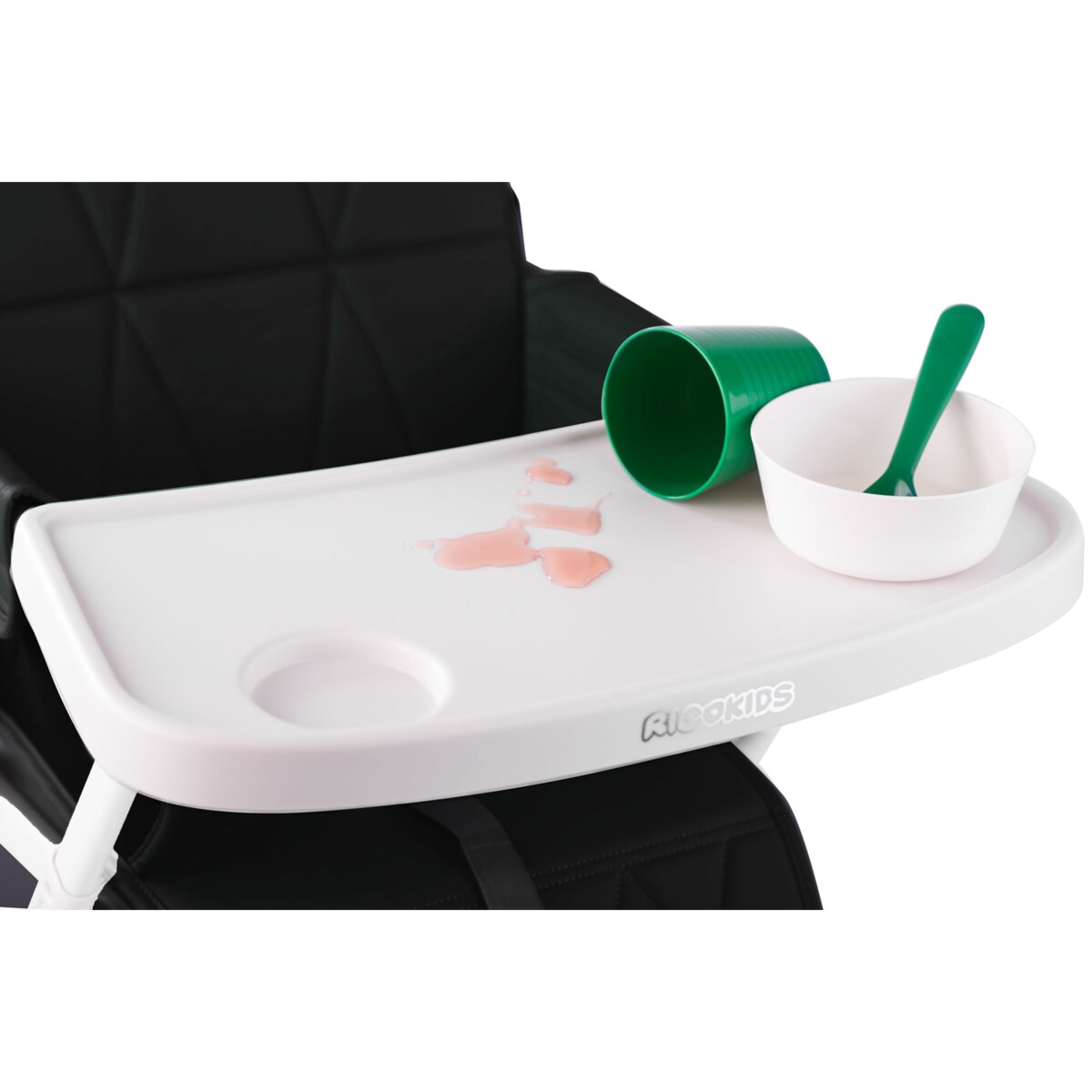 Krzesełko do karmienia Ricokids Nuco lekkie składane podnóżek 7199