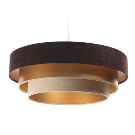 Lampa wisząca TRIO MIX brązowa/złota/beżowa