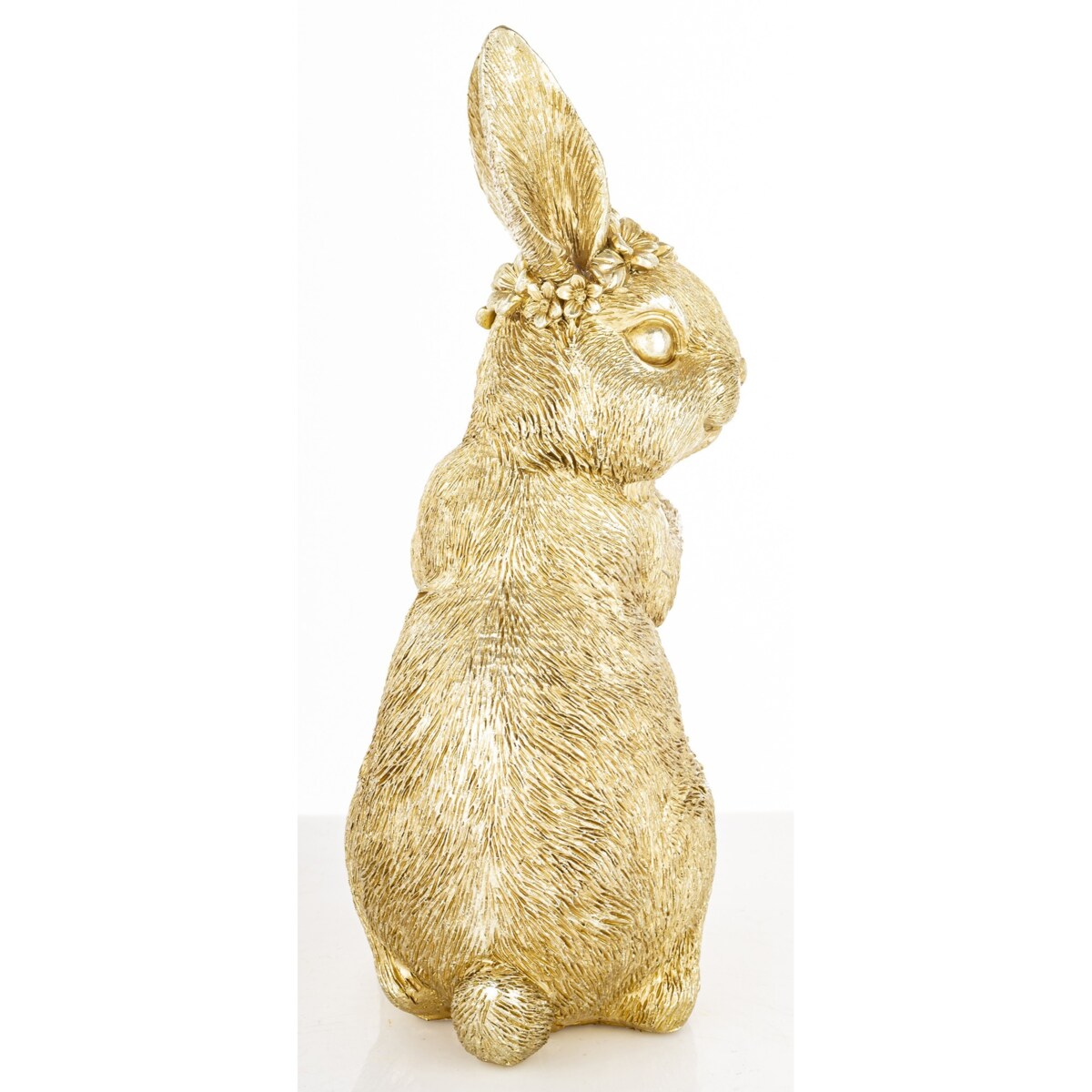 Figurka - złota króliczka z marchewką 21x14x8,5 cm KAROTO