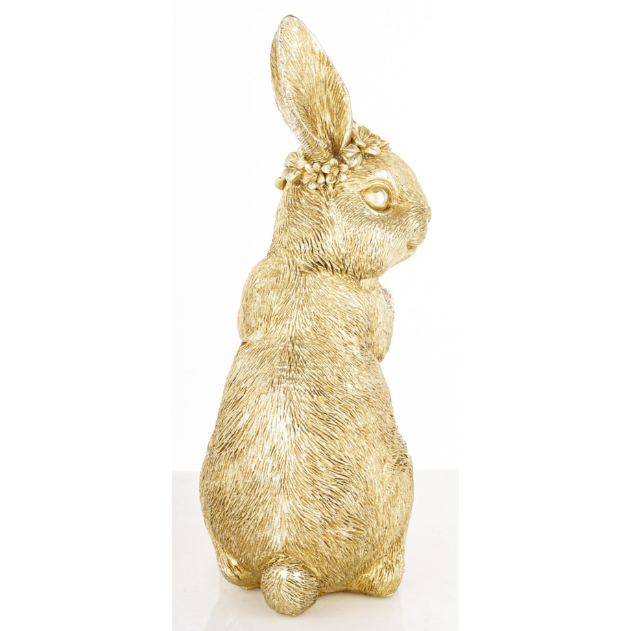 Figurka - złota króliczka z marchewką 21x14x8,5 cm KAROTO