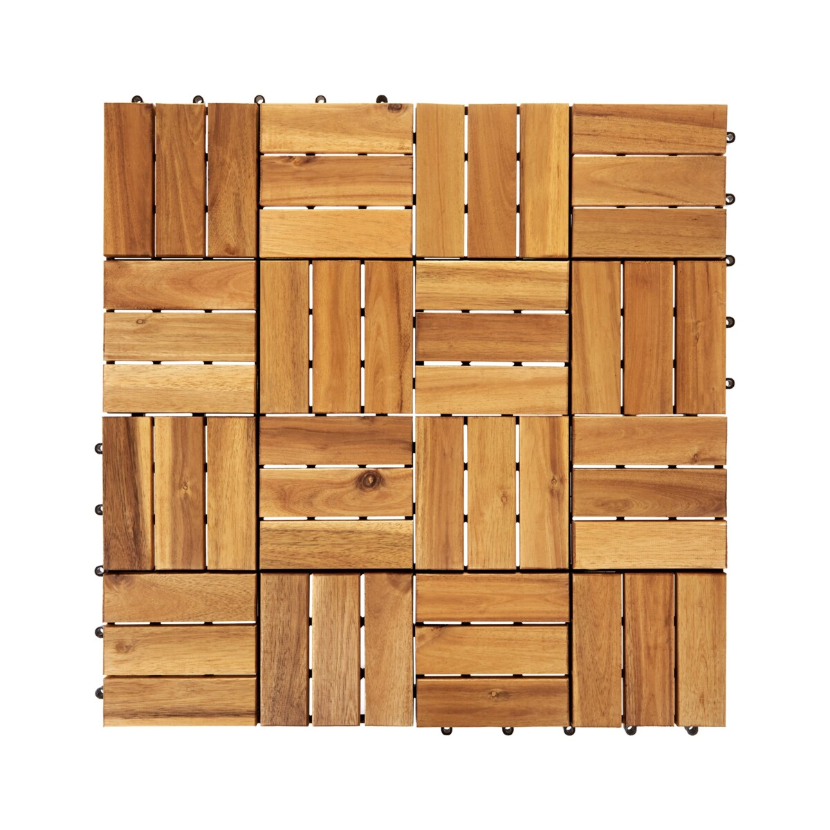 Płytki tarasowe ACERENZA Certyfikowane drewno akacjowe Naturalny