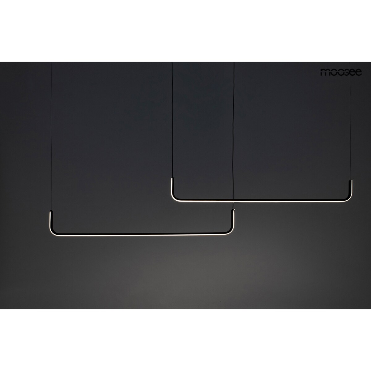 MOOSEE lampa wisząca SHAPE DUO 120 czarna