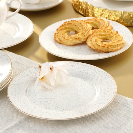 VILLA ITALIA Serwis do herbaty na 6 osób porcelanowy Zestaw prezentowy SUNSET