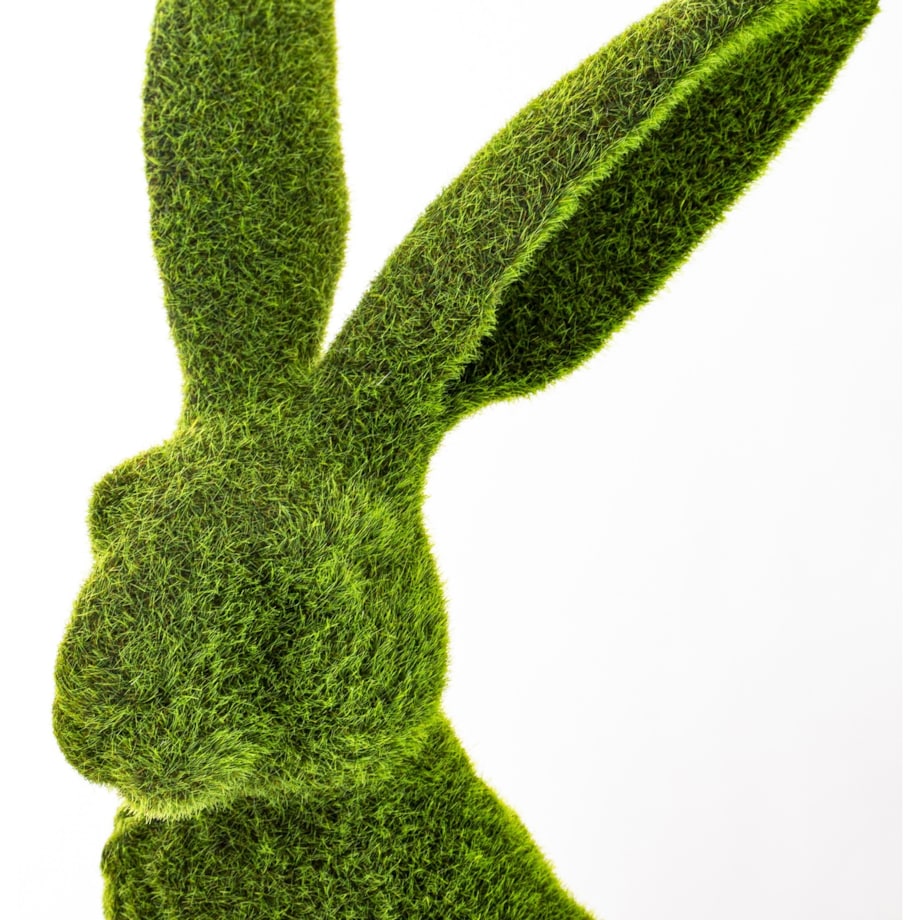 Dekoracja - siedzący zając 41x22x22 cm VERDE
