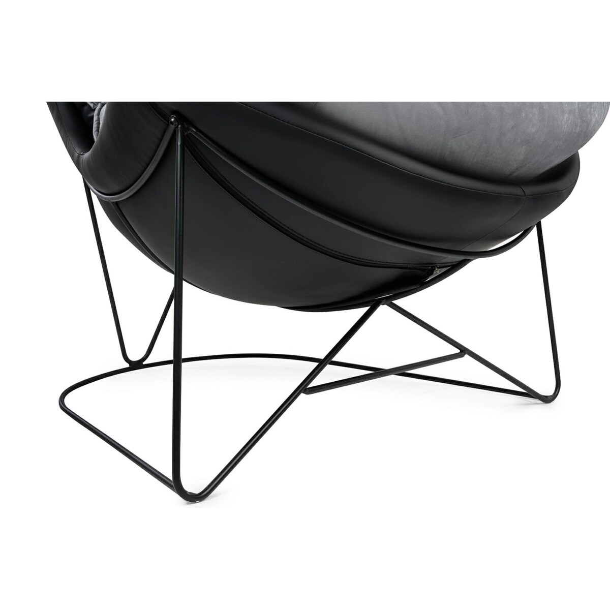 Fotel OTILIA STAND VELVET ciemny szary welur