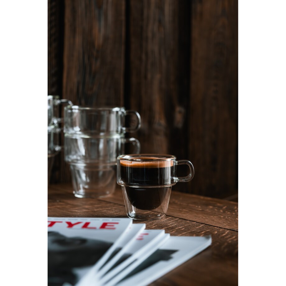 Komplet 6 szklanek do espresso z podwójną ścianką 150ml Senso 27435