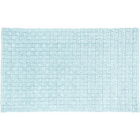 Kleine Wolke Matino ręcznie tkany dywanik łazienkowy 60x100 cm mauritius niebieski nić szenilowa