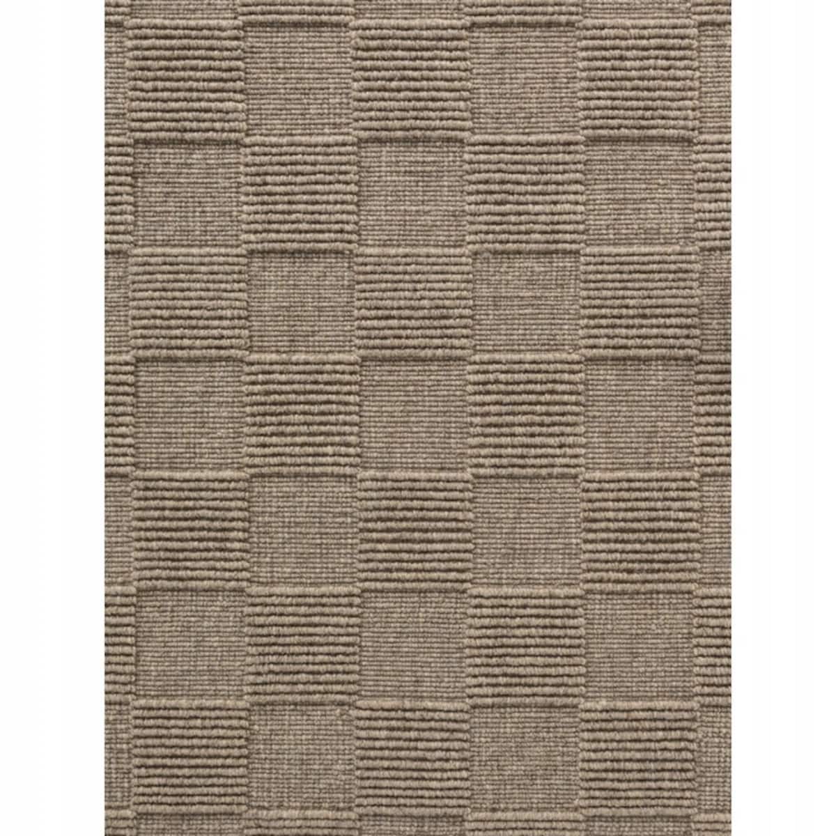 Chodnik wełniany 80x200cm, beżowy ręcznie tkany, jednokolorowy