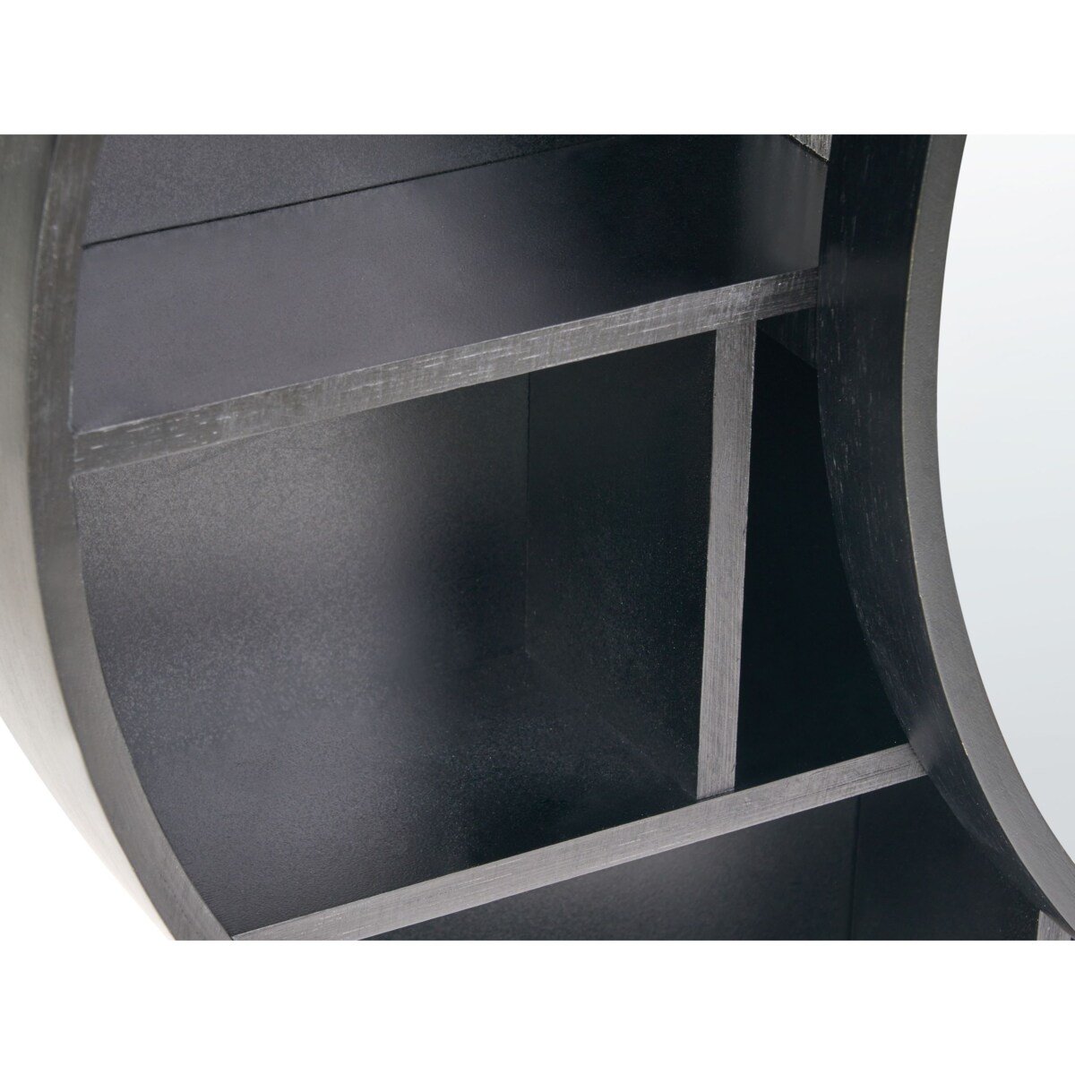 Szafka wisząca łazienkowa z lustrem UCAYALI 50 cm 50 cm Czarny