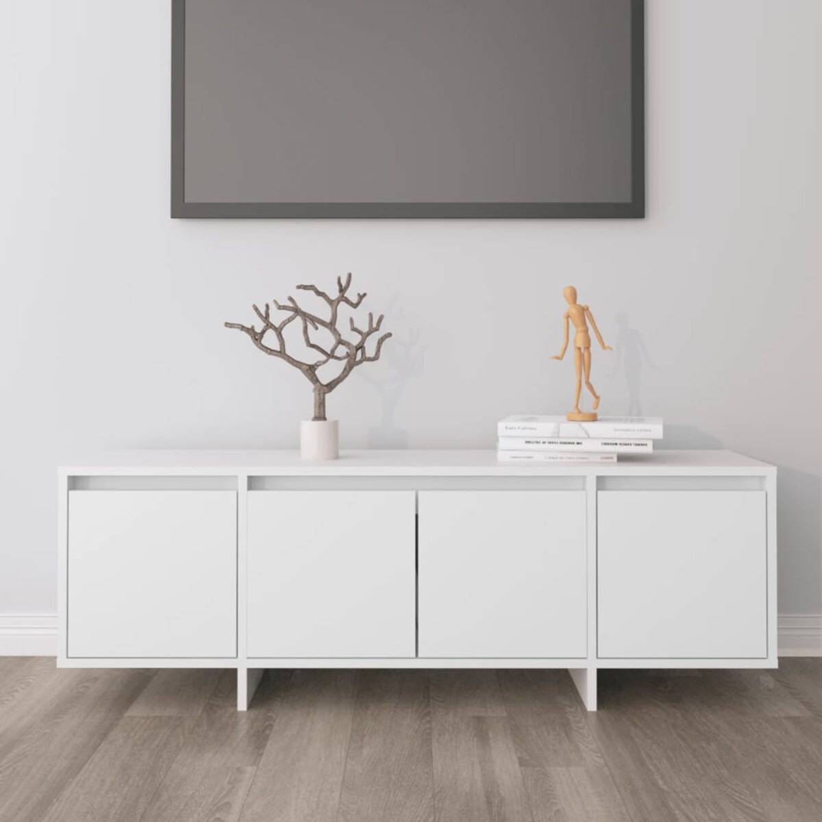 vidaXL Szafka pod TV, biała, 120x30x40,5 cm, materiał drewnopochodny