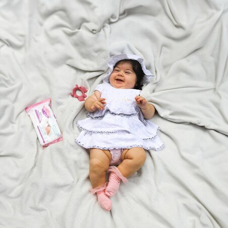 Chusteczki nawilżane dla niemowląt i dzieci 3 opakowania (168 szt.) Kinder by Nature