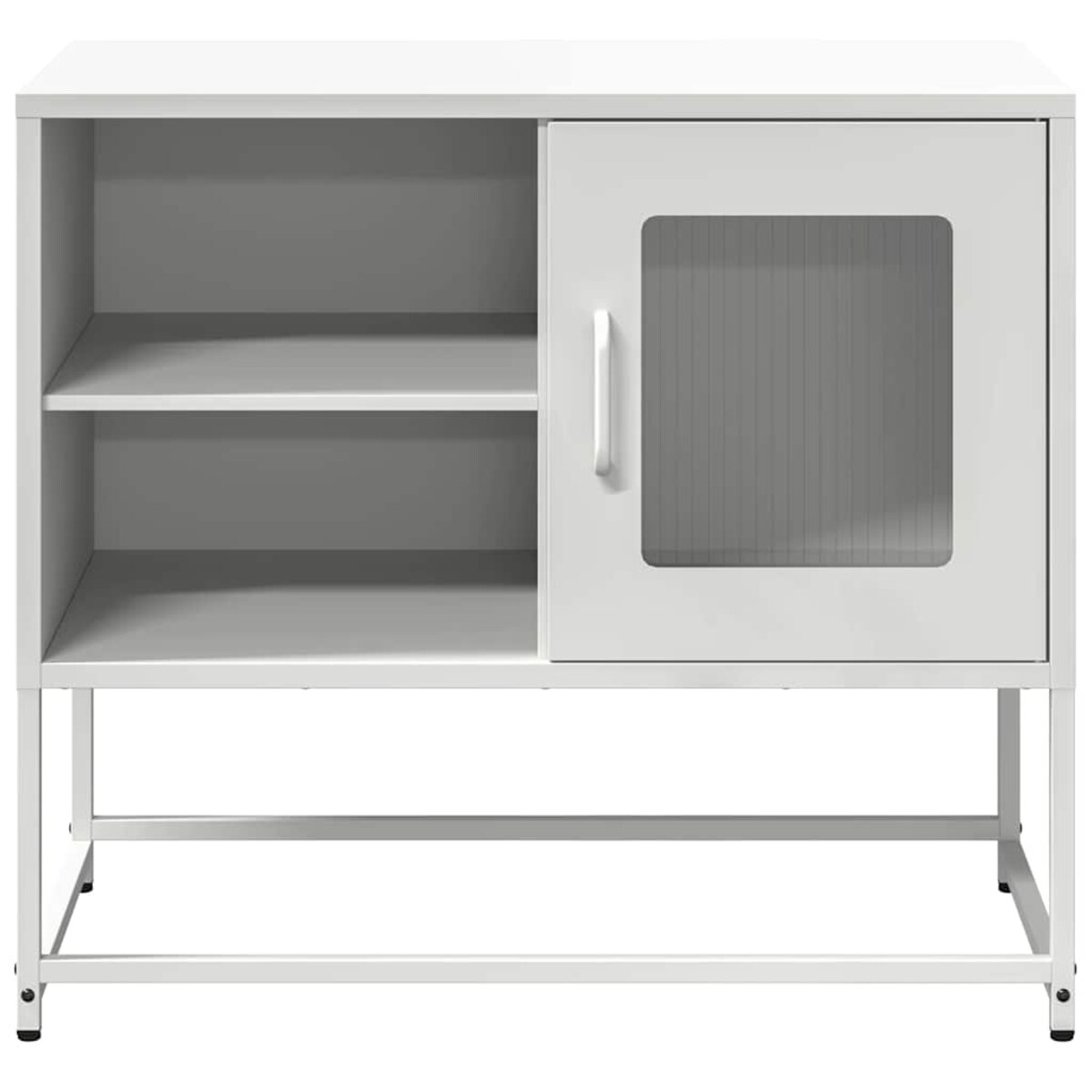 vidaXL Szafka pod telewizor, biała, 68x39x60,5 cm, stalowa