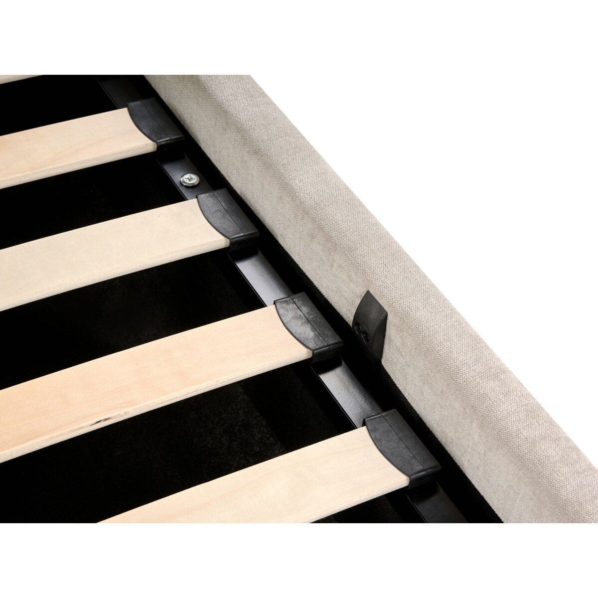 Łóżko z pojemnikiem QUILLIEN 180 x 200 cm Beżowy