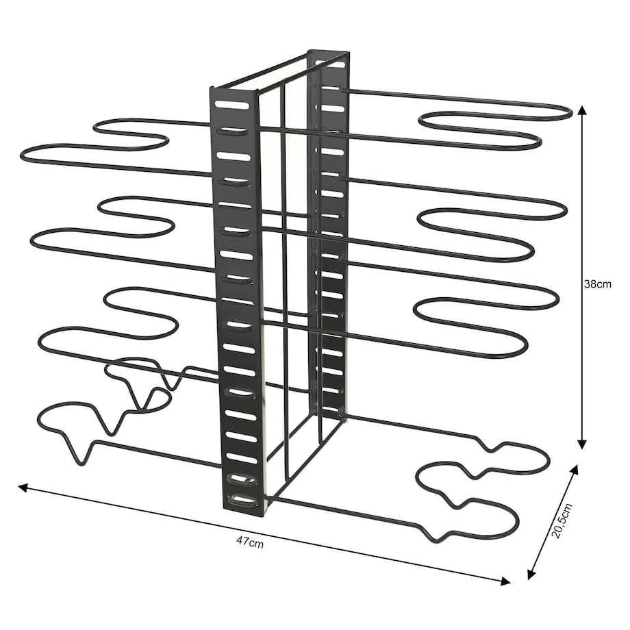 Stojak organizer na patelnie i pokrywki 8-poziomów KINGHOFF