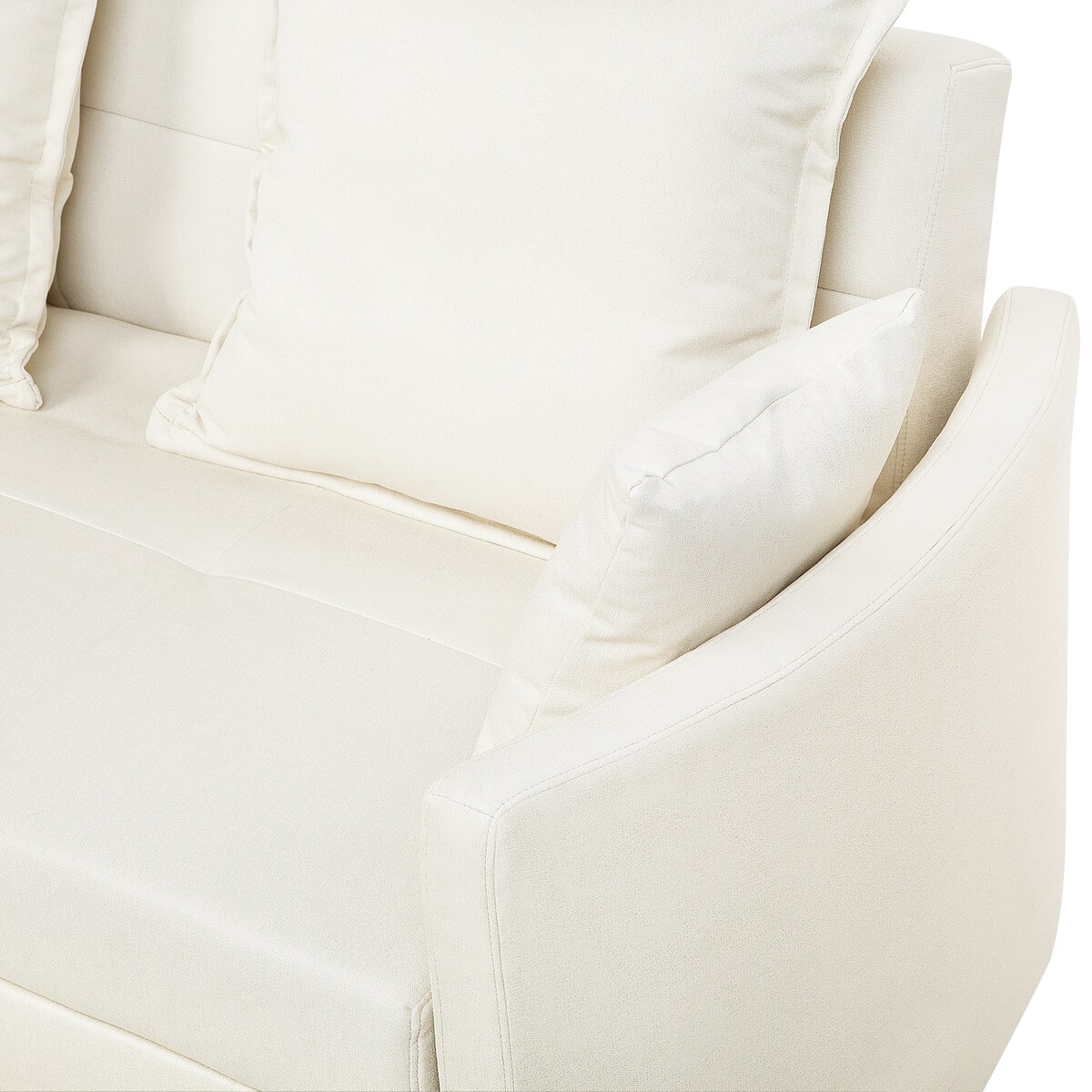Sofa rozkładana dla 2 osób HOVIN Jasnobeżowy