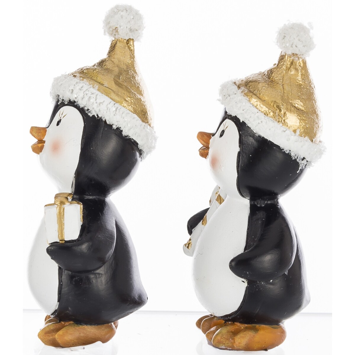 Dekoracja para pingwinków 9x5x3,5 cm PINGUINI
