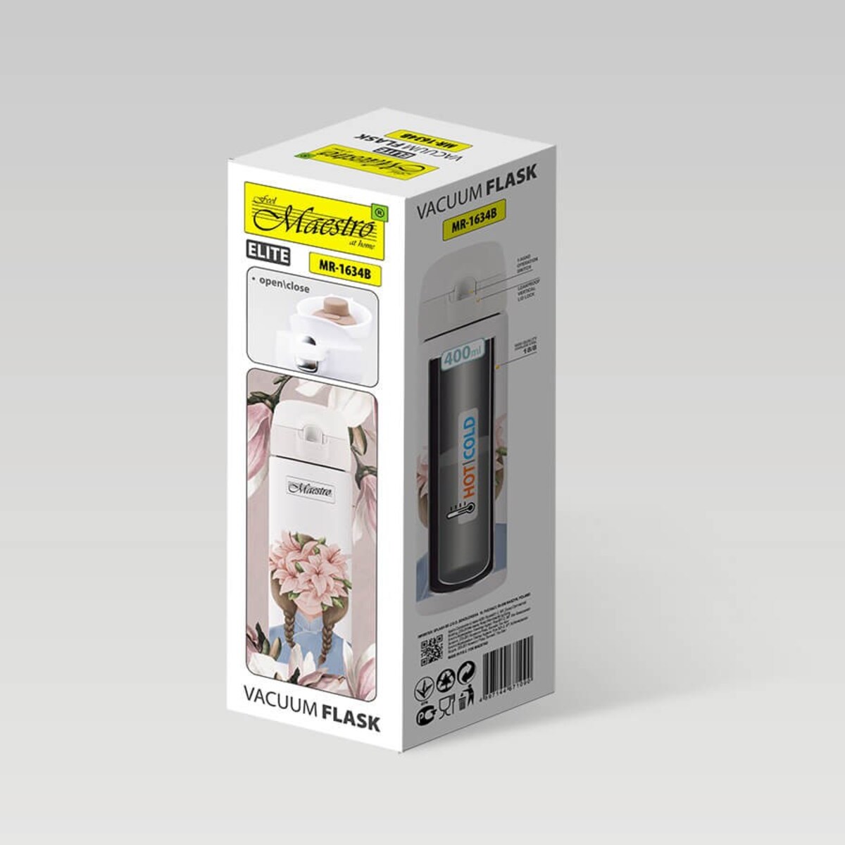 Kubek termiczny na kawę 400ml MAESTRO MR-1634-B