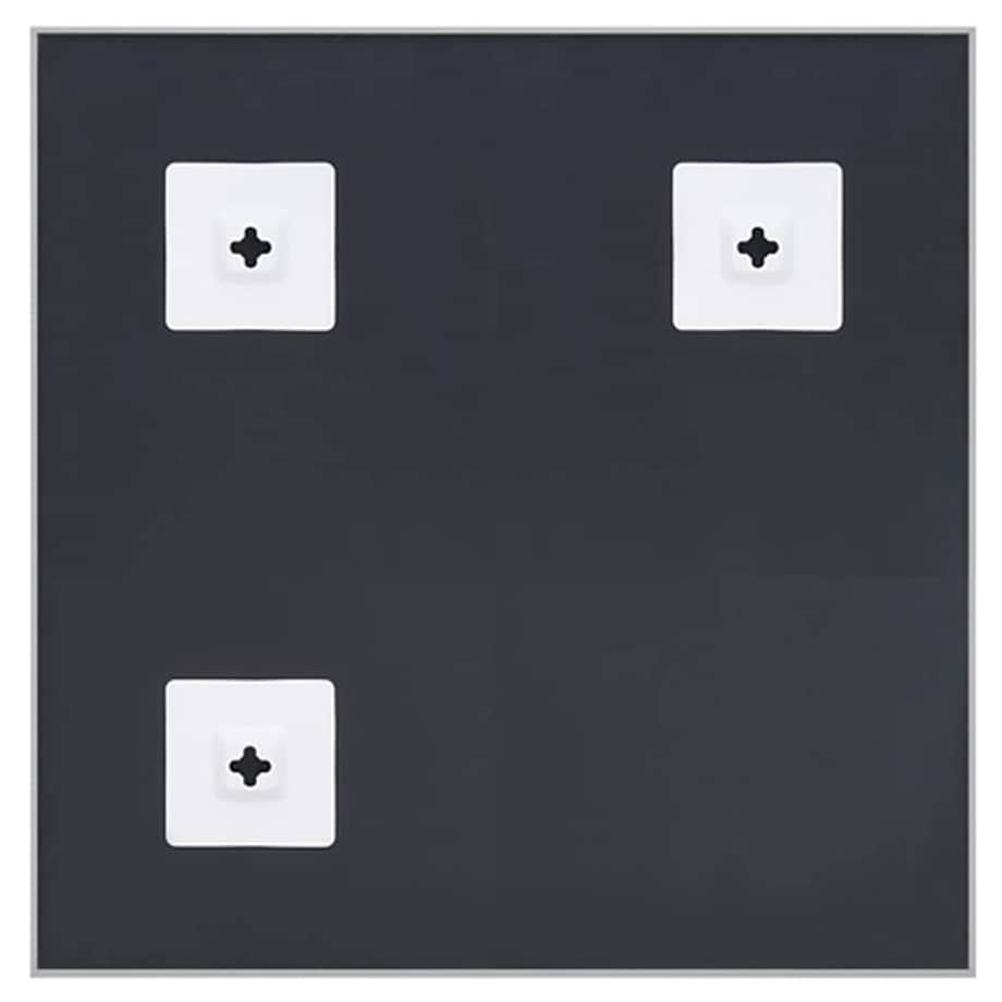 vidaXL Lustro w srebrnej ramie, 60x60 cm