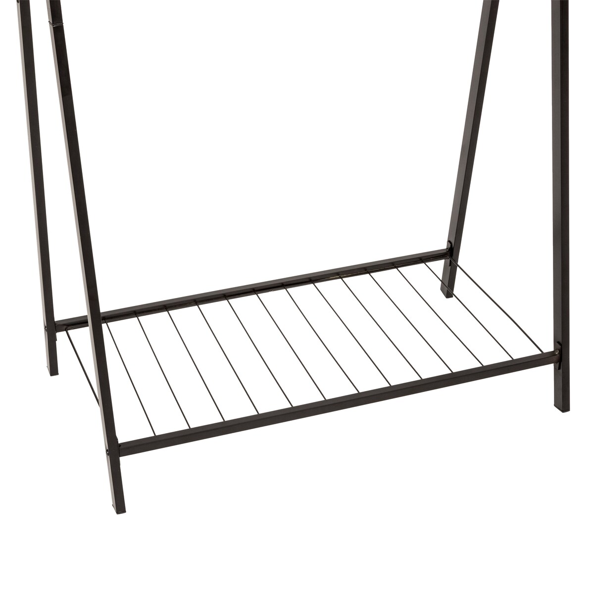 Metalowy wieszak na ubrania podwójny METTY, 98 x 43,5 x 145 cm