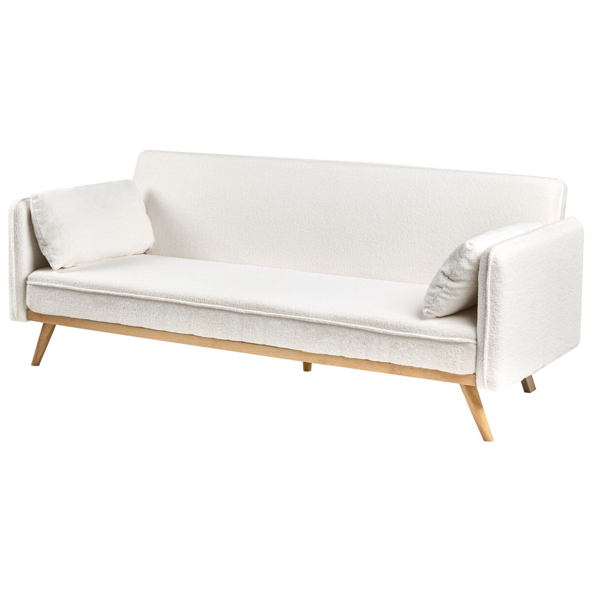 Sofa rozkładana ASAA Boucle Złamana biel