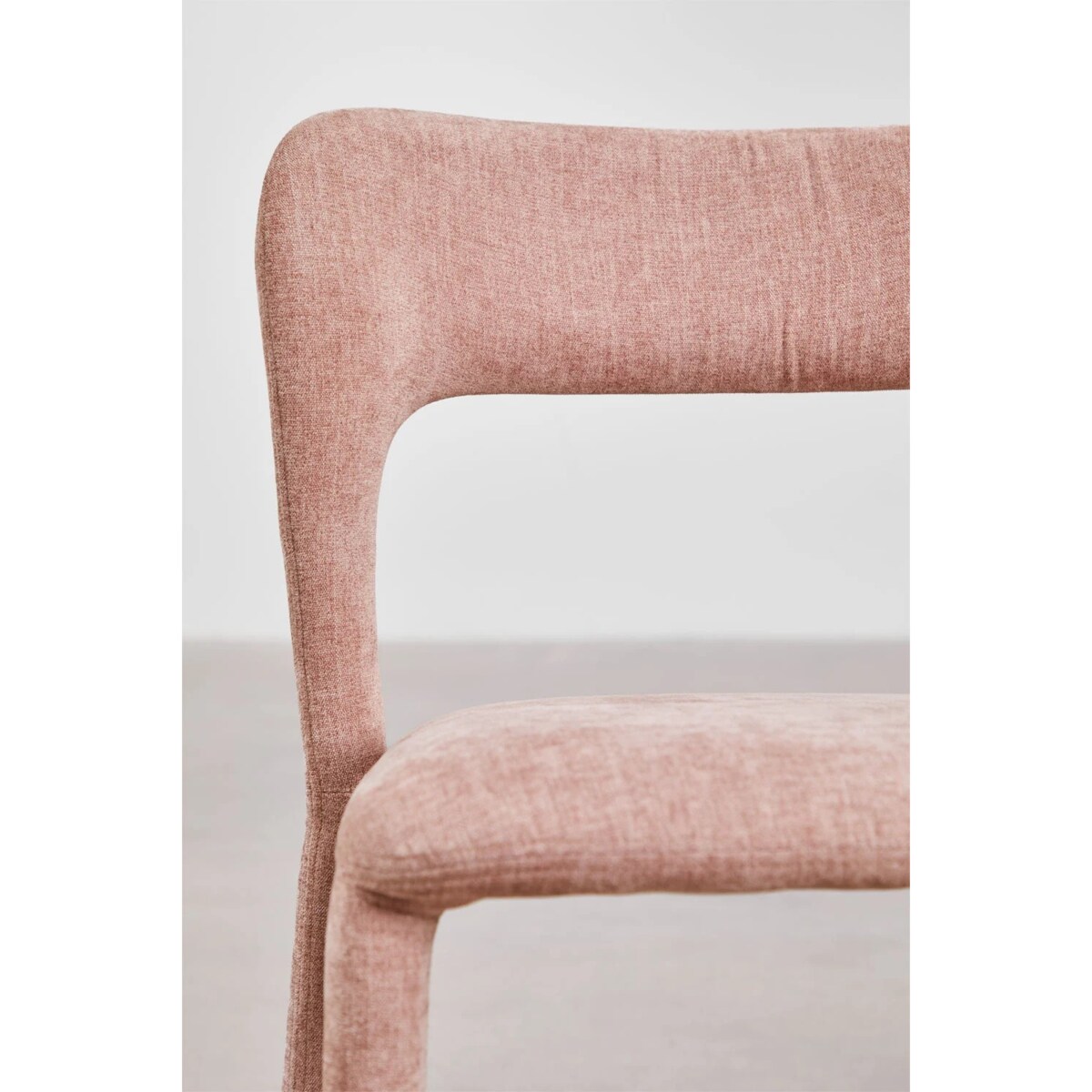 Krzesło do jadalni tapicerowane Brussels różowe