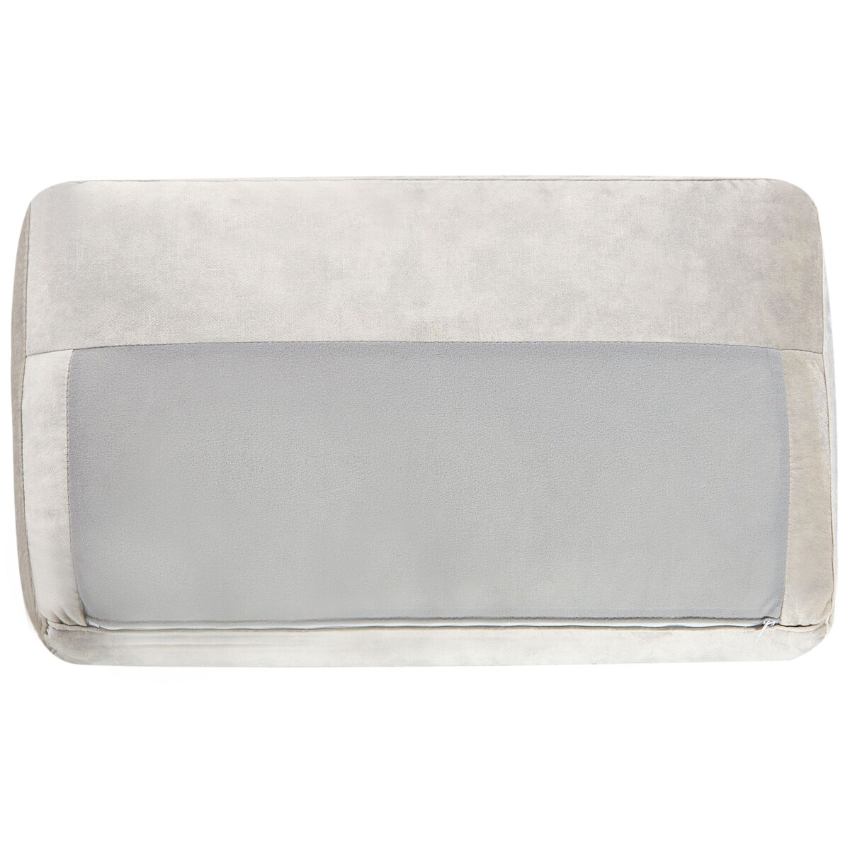 Sofa narożna lewostronna KIRUNA Welur Jasnobeżowy Lewostronny