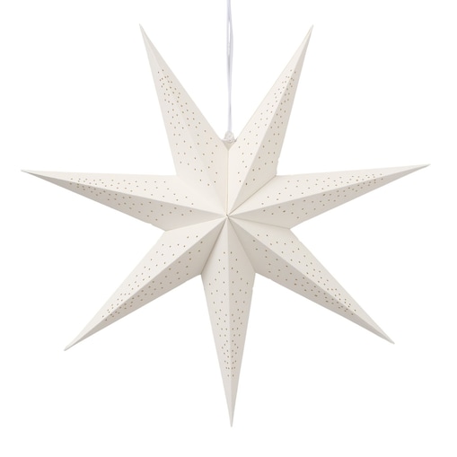 Ozdoba - gwiazda bambusowa Ø 40x8,6 cm SAKANNA biała
