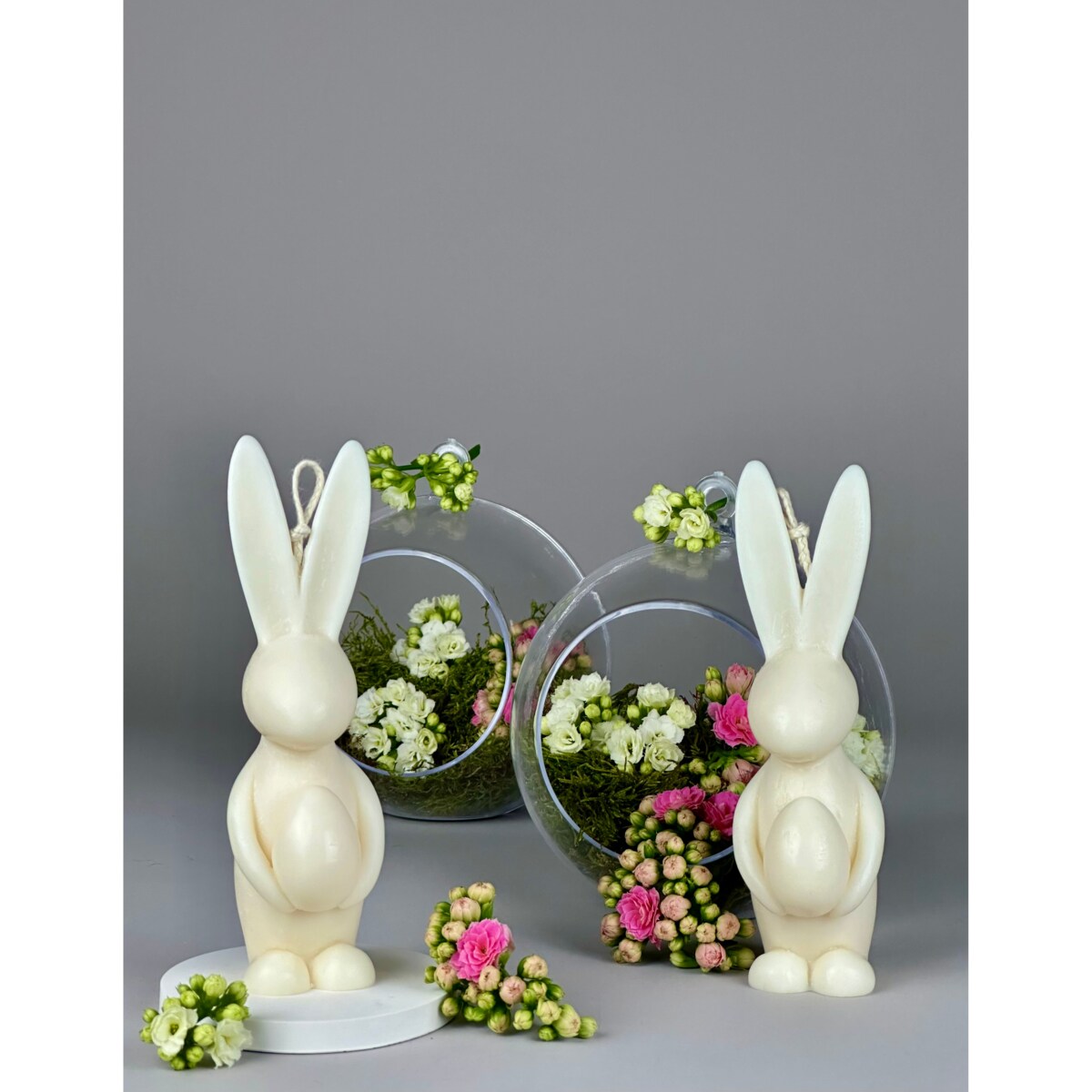 Świeca sojowa ozdobna zając wielkanocny