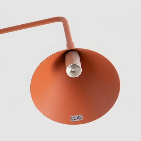 Lampa biurkowa NOX ochra czerwona