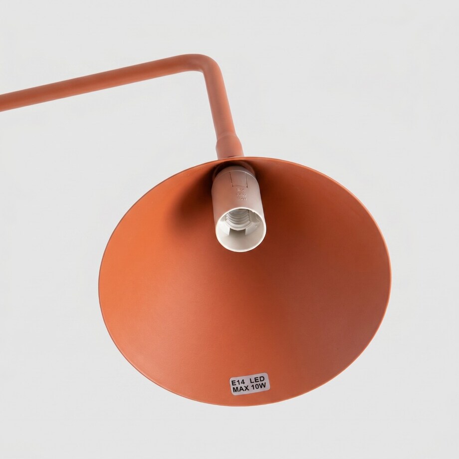 Lampa biurkowa NOX ochra czerwona