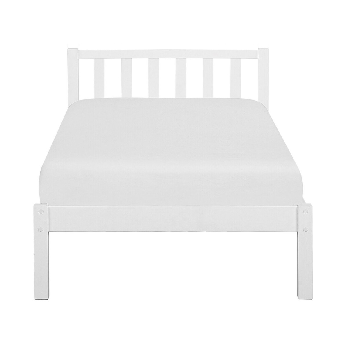 Łóżko drewniane 90 x 200 cm białe FLORAC