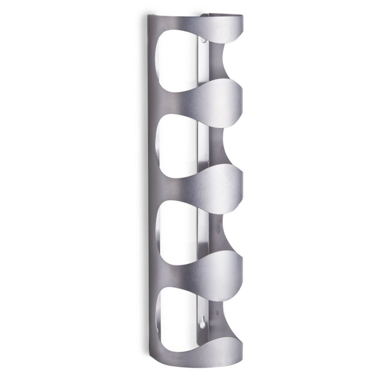 Ścienny regał na wino, 4 butelki, stal nierdzewna, ZELLER