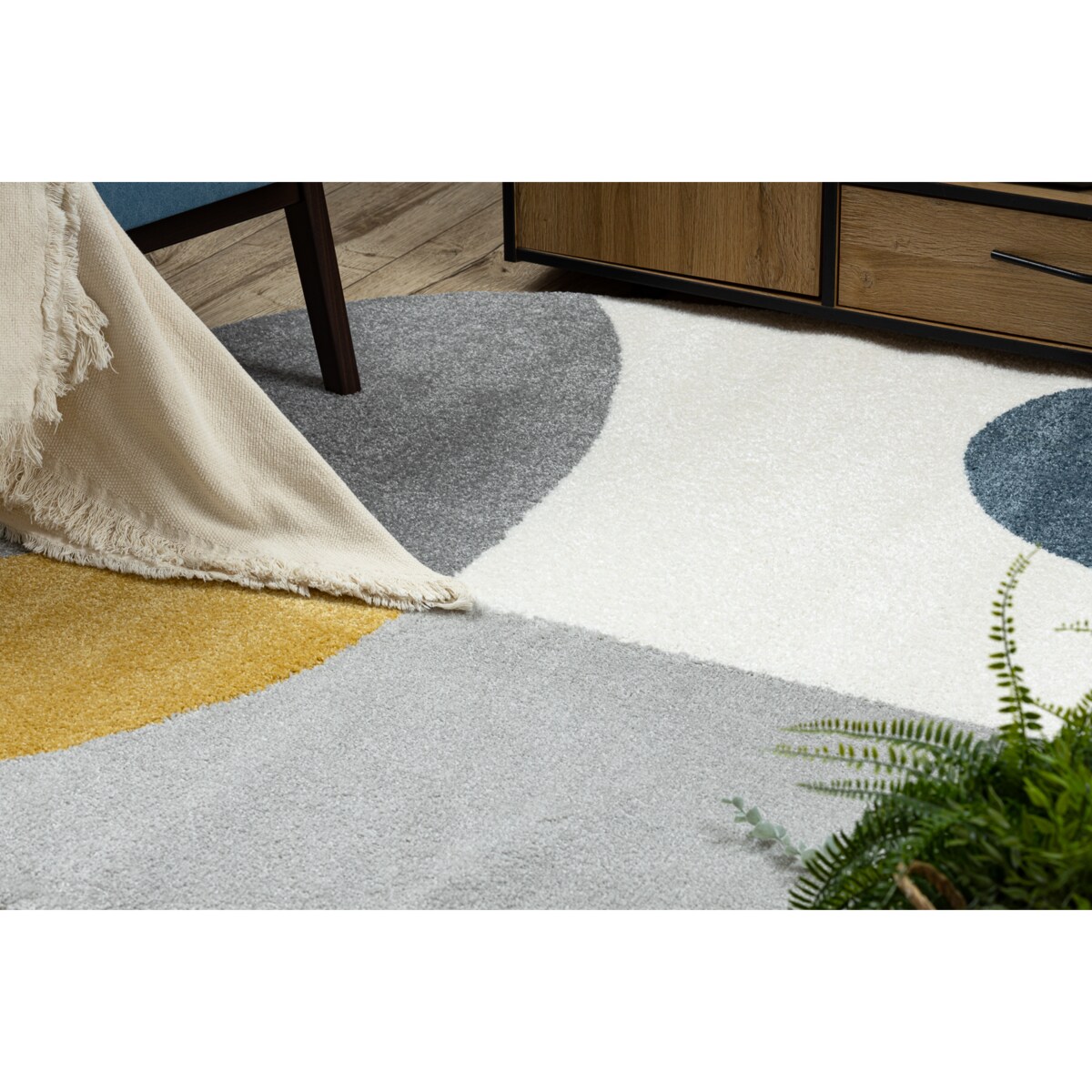 Dywan FUSION 5706 biały / jasnoszary / 160x220 cm