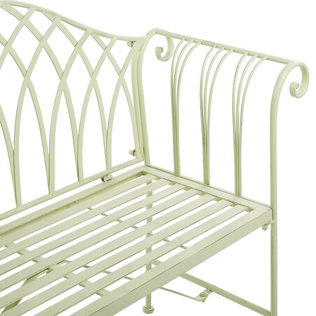 Ławka ogrodowa MILAZZO 130 cm Metal Jasnozielony