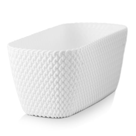 Donica Na Cmentarz Skrzynka Korytko Doniczka Na Wszystkich Świętych 29,7 Cm Biała