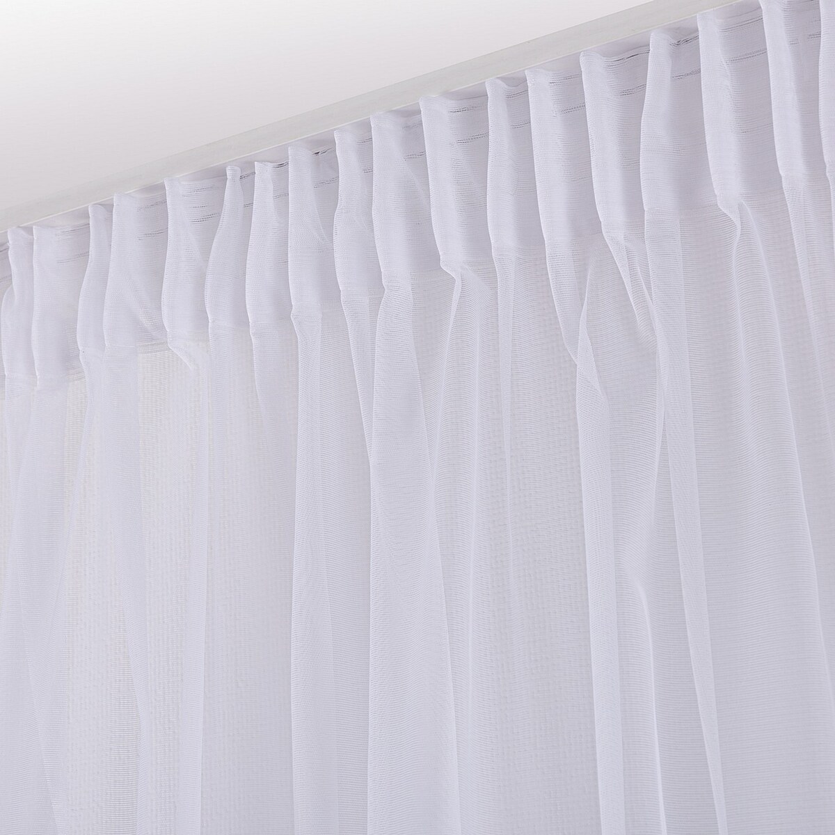 Firana na taśmie 300x245 biały