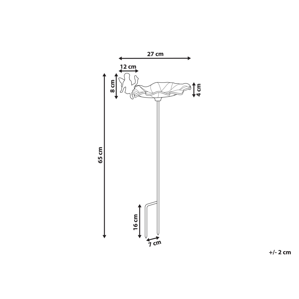 Ogrodowe poidełko dla ptaków brązowe MAGPIE