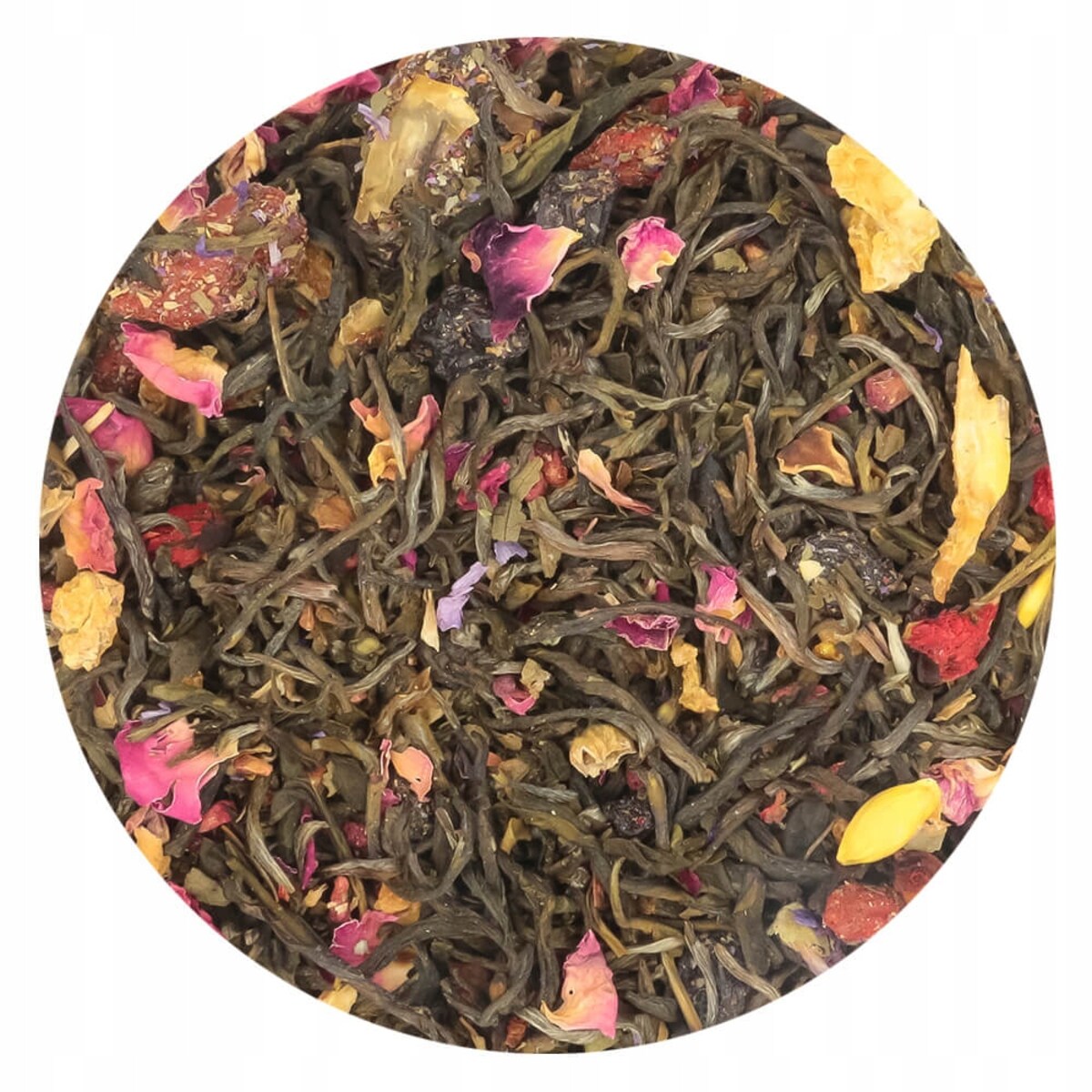 Herbata biała MALINOWE GOJI o smaku orientalnego goji z nutą maliny PREMIUM - herbata liściasta sypana mieszanka napar susz - gotowa na prezent upominek