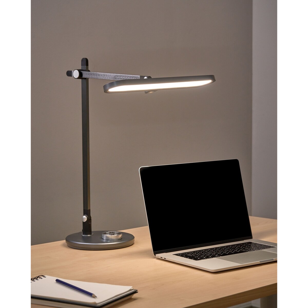 Lampa biurkowa LED HYDRUS Szary