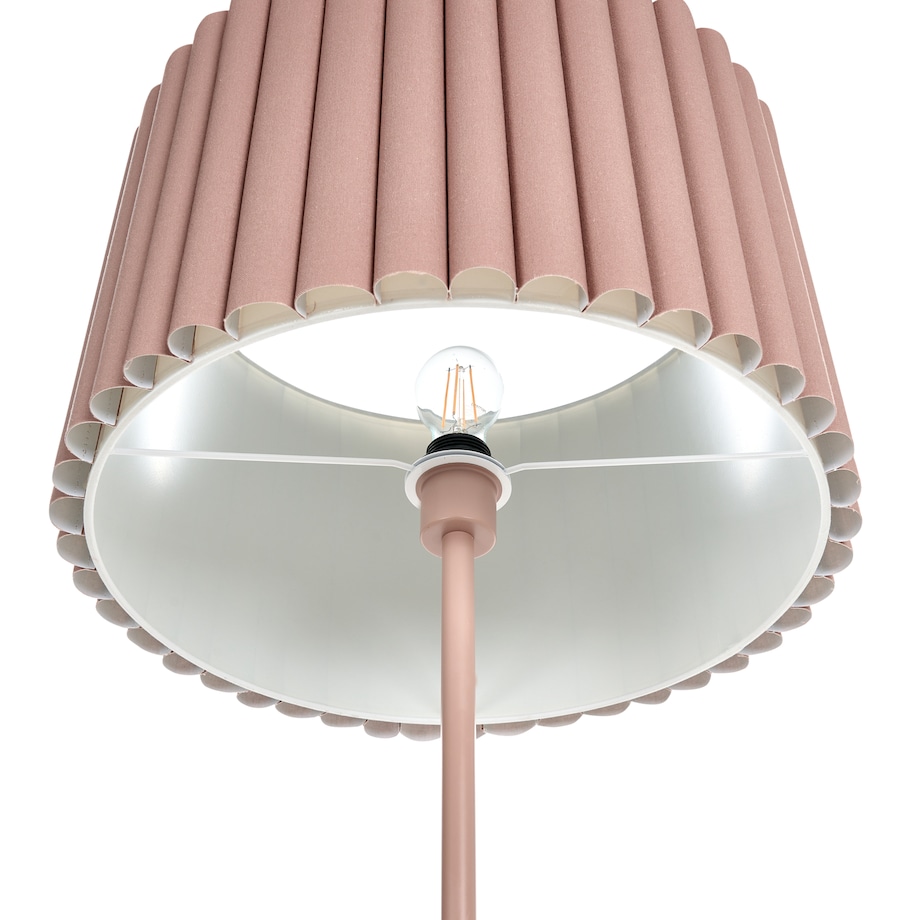 Lampa podłogowa LOURENS Metal Jasnobrązowy