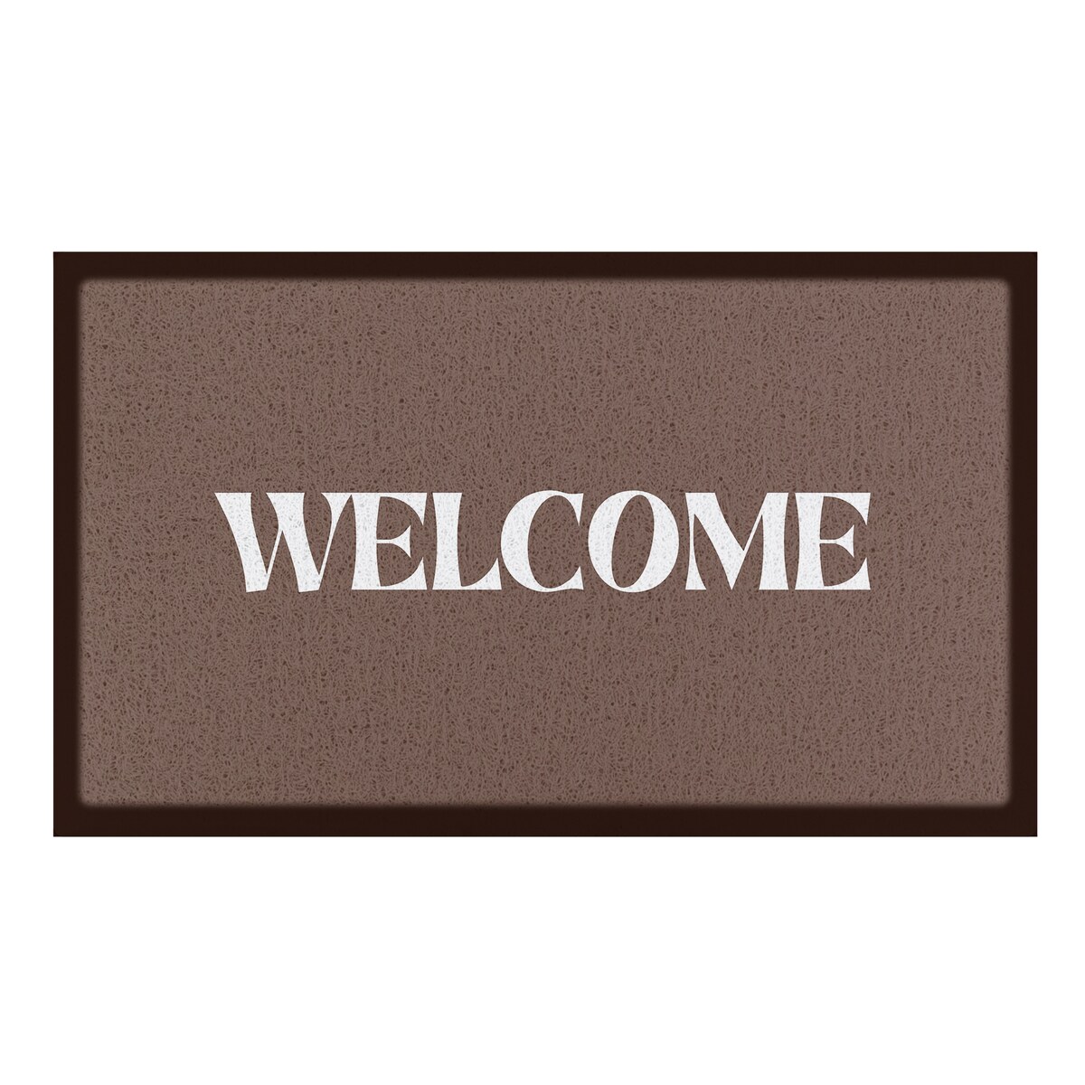 Wycieraczka Welcome w kolorze czekoladowego brązu (70 x 40 cm)