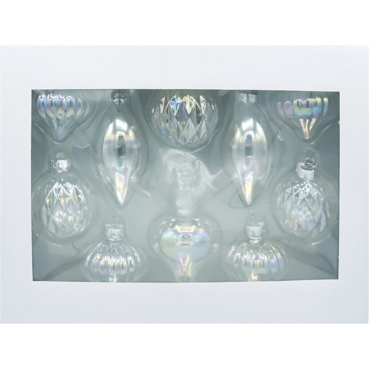 Bombki przezroczyste gładkie: zestaw