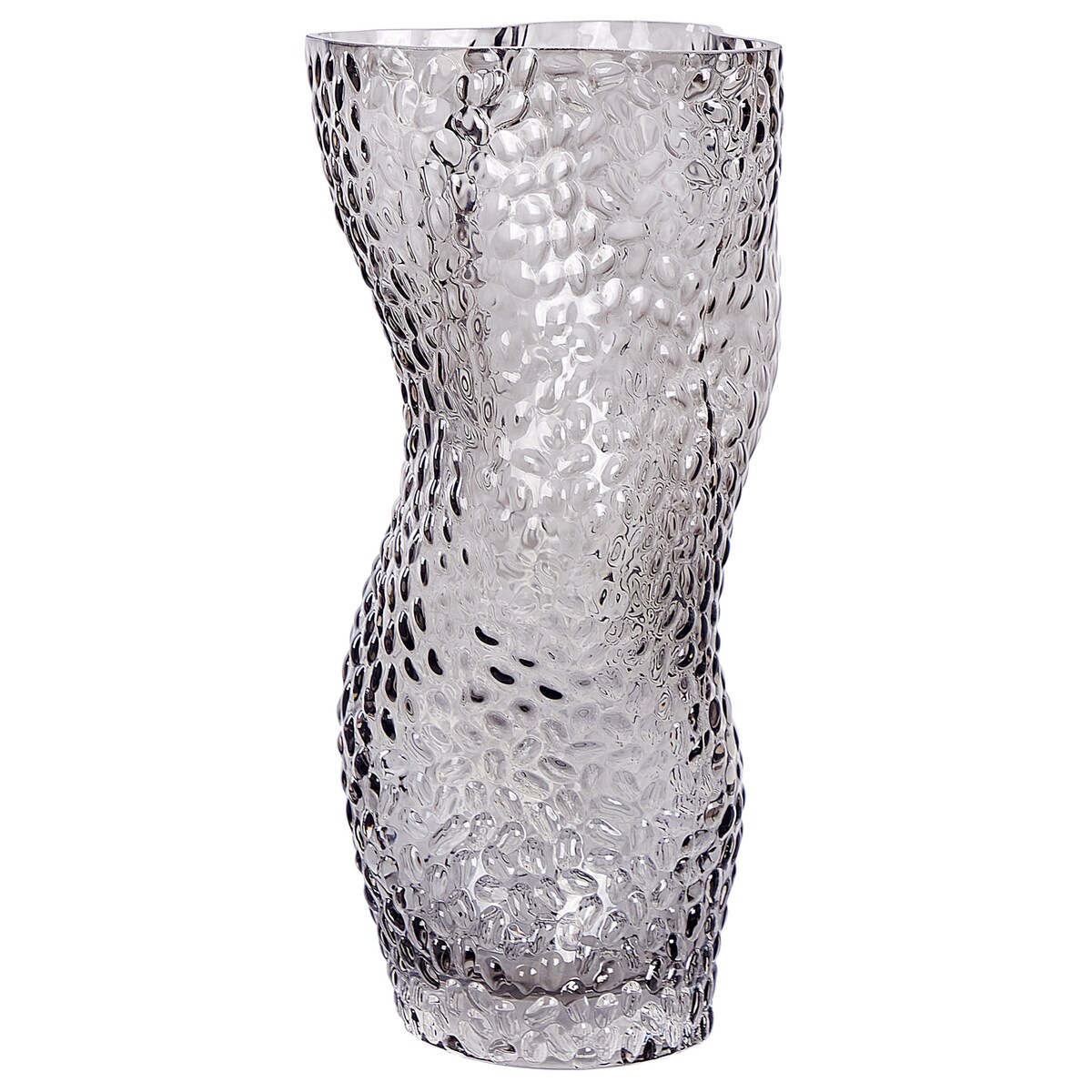 Wazon na kwiaty DYTIKO Szkło 31 cm Szary