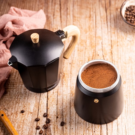 Kawiarka espresso Kafeterka ciśnieniowa indukcja KINGHOFF 450ml 9 filiżanek