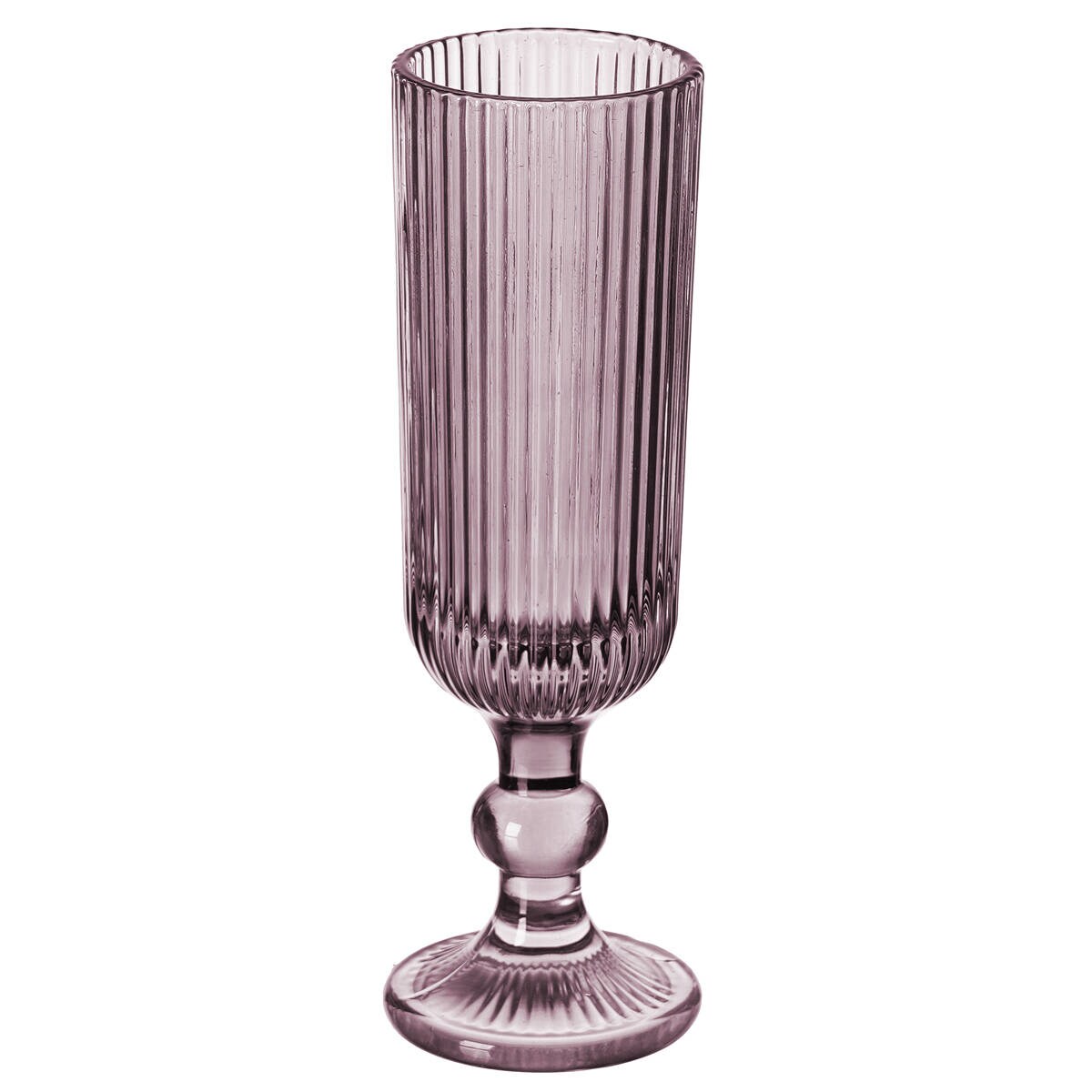 Kieliszki do szampana LINES z ryflowanego szkła, zestaw 6 sztuk, 160 ml