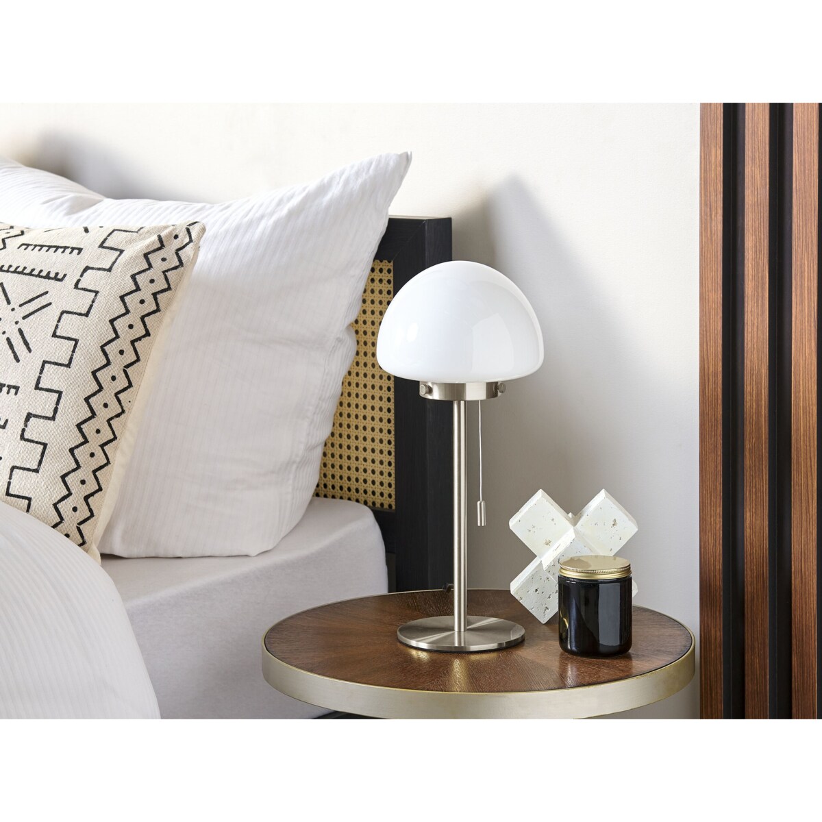 Lampa stołowa srebrna MORUGA