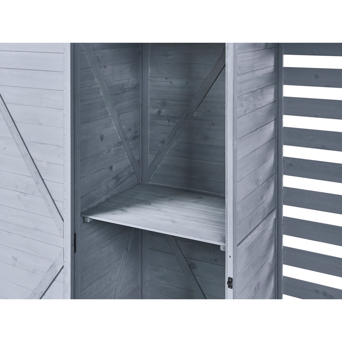 Schowek narzędziowy CENGIO Drewno jodłowe 130 cm 57 cm Szary