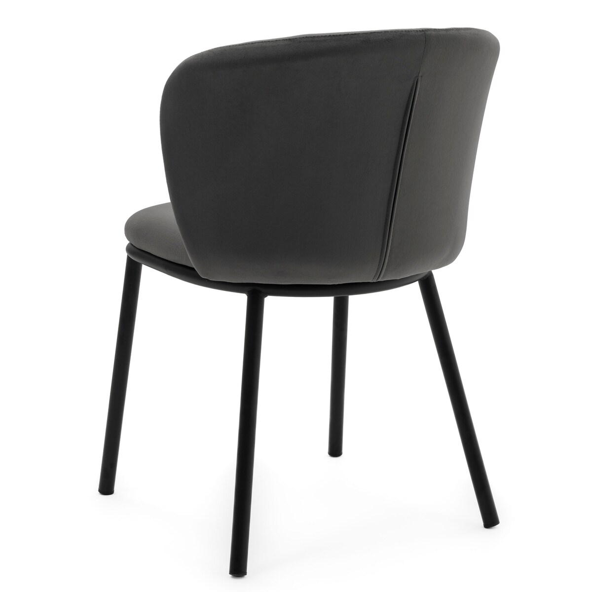 KRZESŁO TAPICEROWANE WELUROWE DO SALONU JADALNI GLAMOUR SZARE BARI