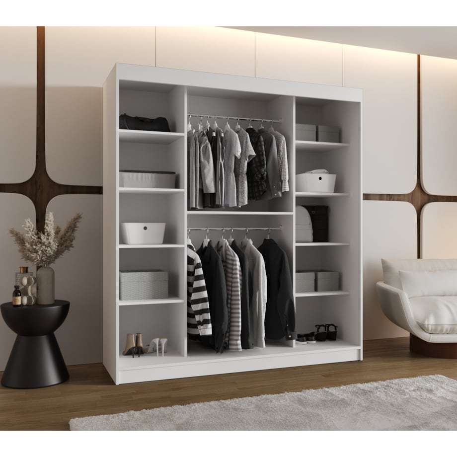 Szafa przesuwna LUCY 180 biały