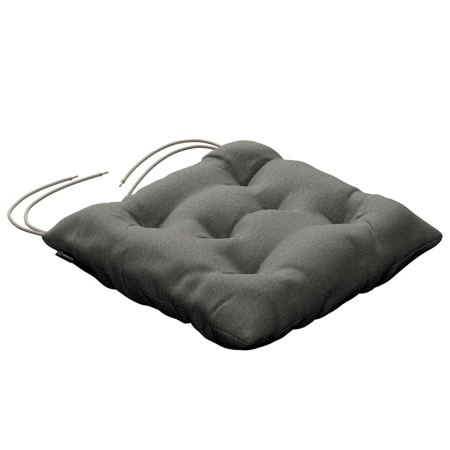 Poduszka na krzesło Jacek, szary, 38 x 38 x 8 cm, Etna